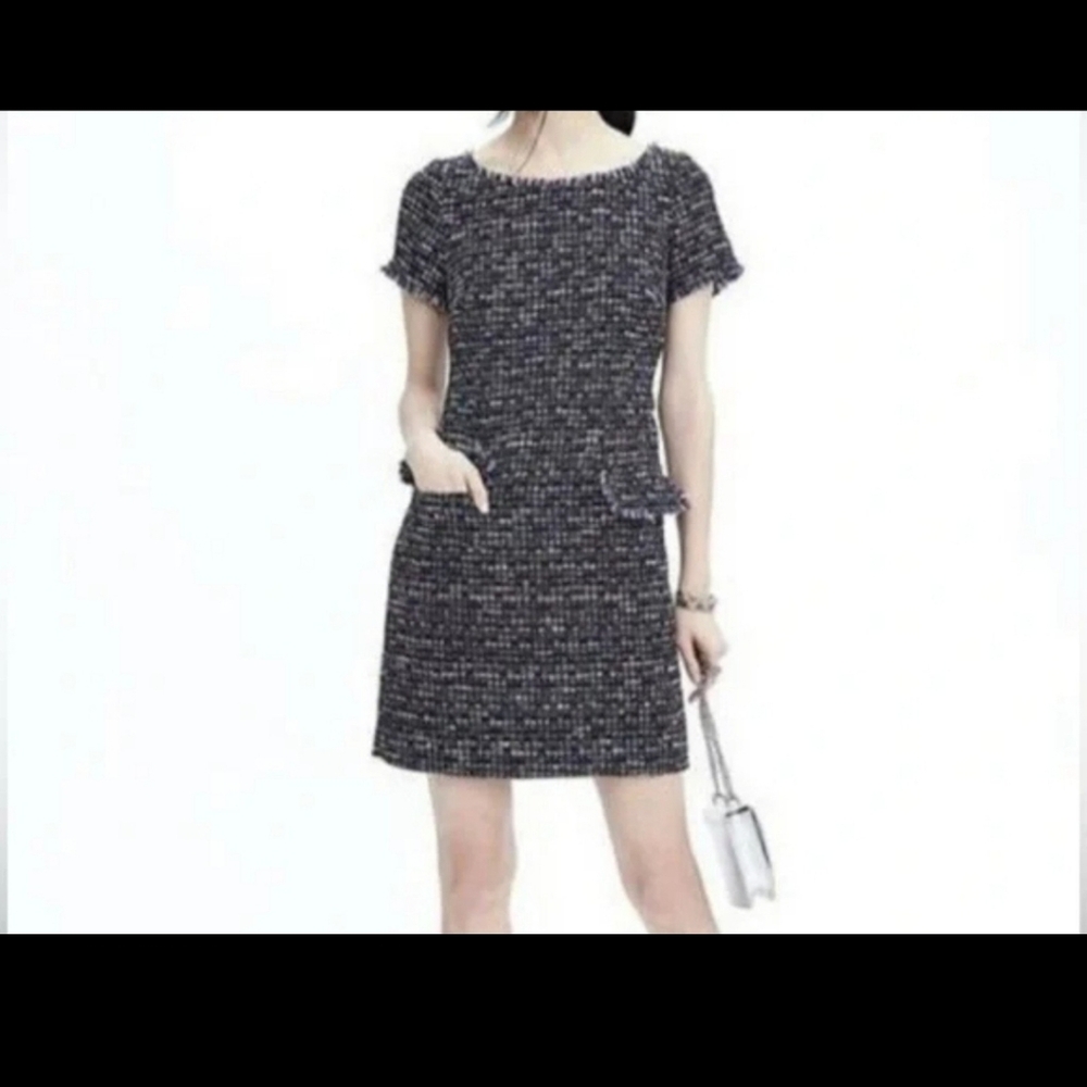 Banana Republic Women's Dress Multicolor Tweed Size 10